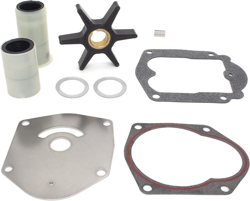 QUICKMARINER QuickMarine 821354A2 Water Pump Impeller Repair Kit for Mercury Marine 25-50 HP Outboard Motors Replacement 46-821354A2 Sierra 18-4531 Boat Engine - Image 1